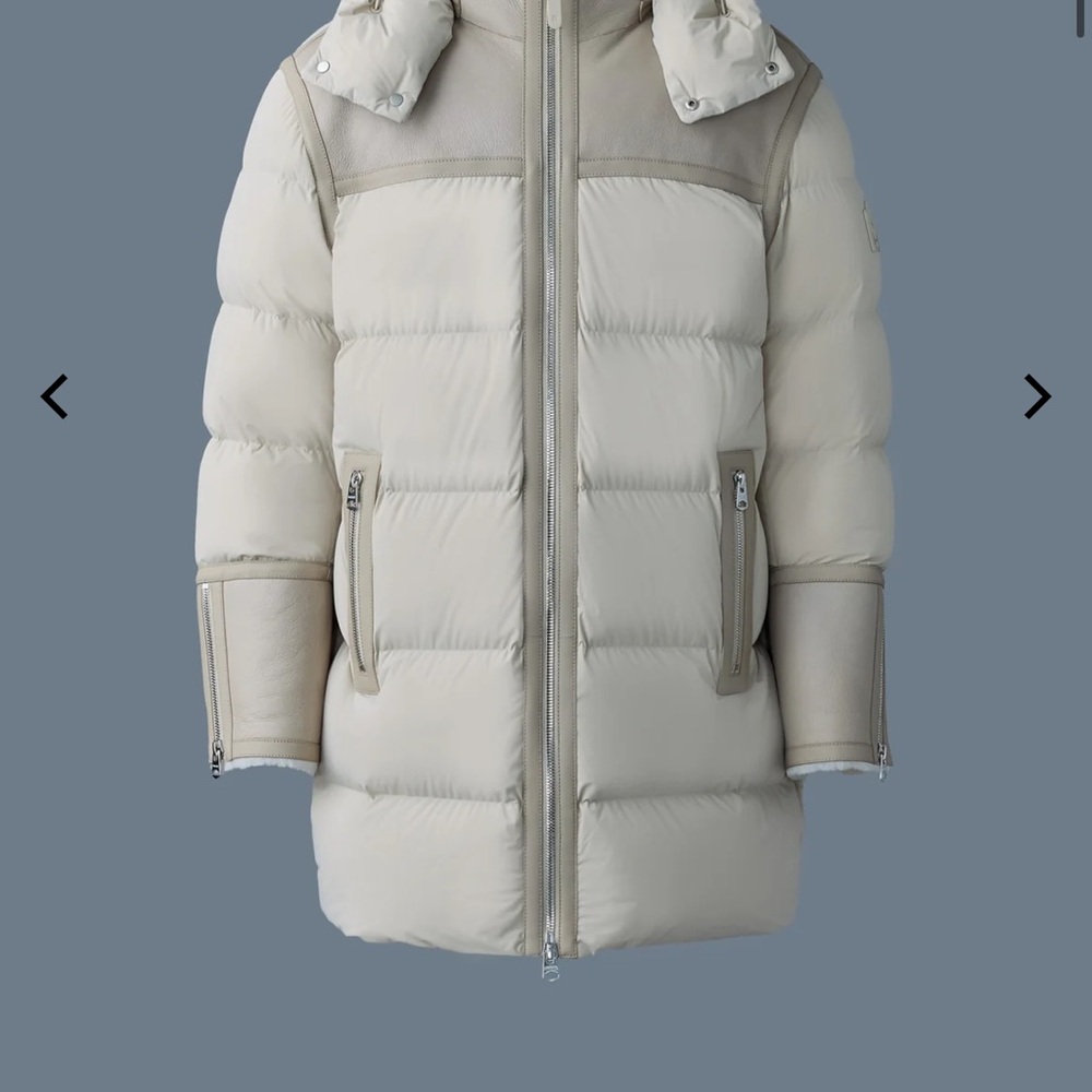 Mackage NICHOLAS Mixed-media shearling down parka, NWT!